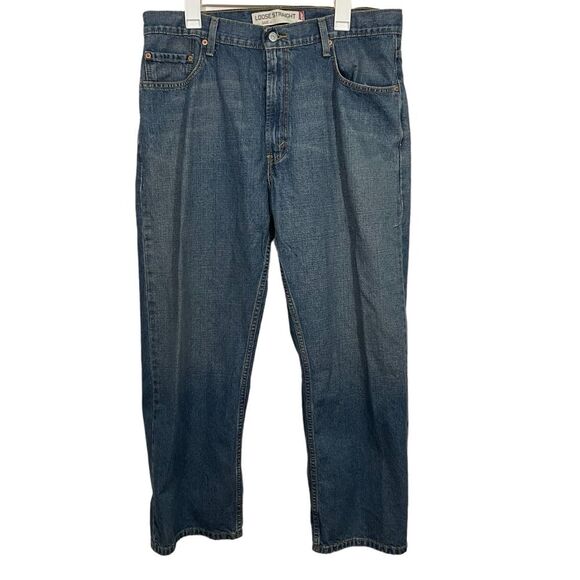 Levi’s 569 36x30 Loose Straight Leg Medium Wash Jeans - Picture 1 of 4